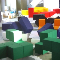 Block Puzzle 2<br/>variable dimension / urethane, Styrofoam / 2009
